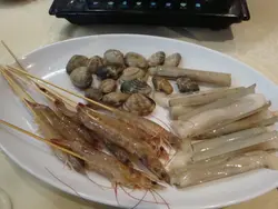 游水海蝦,花甲,新鮮蟶子