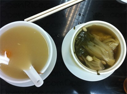 豬肺菜乾湯: 清清地, 很好飲; 例湯ok la, 木瓜湯的關係很甜