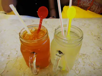 百香果绿茶&荔枝汁