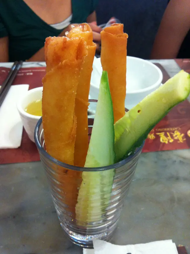 蒜蓉芝士蝦春卷