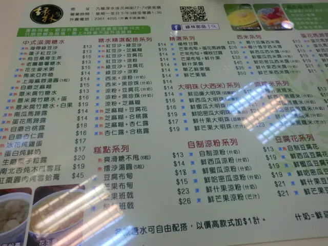 這裡供應中式、港式甜品,應有盡有!