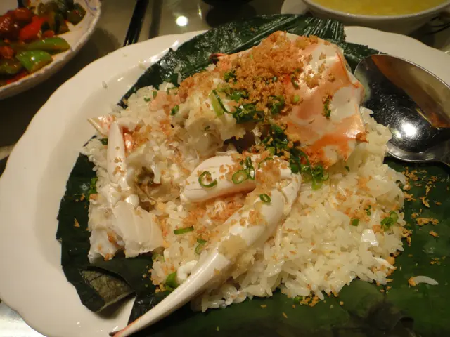 蛋白薑米蒜香蟹飯