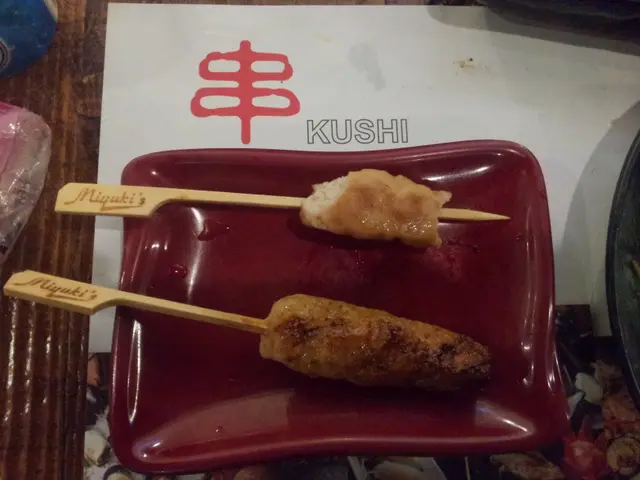 終於等到的已處理燒雞肉串