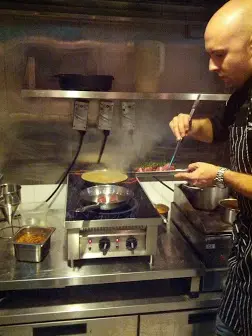 Paella in the making