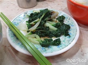 蠔油白菜 - 筲箕灣的安利魚蛋粉麵