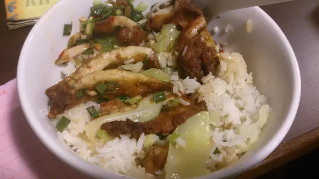 咖喱豬扒菜飯