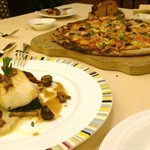 Capricciosa pizza、蒸深海鱈魚配粟子蓉雞脾菇