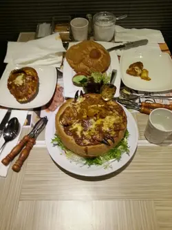 咖喱法国面包蟹配农夫包