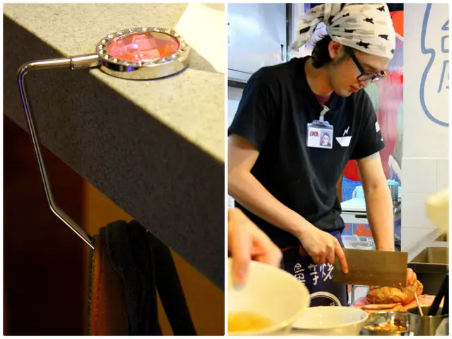 left: The hanger Right: Cutting meat