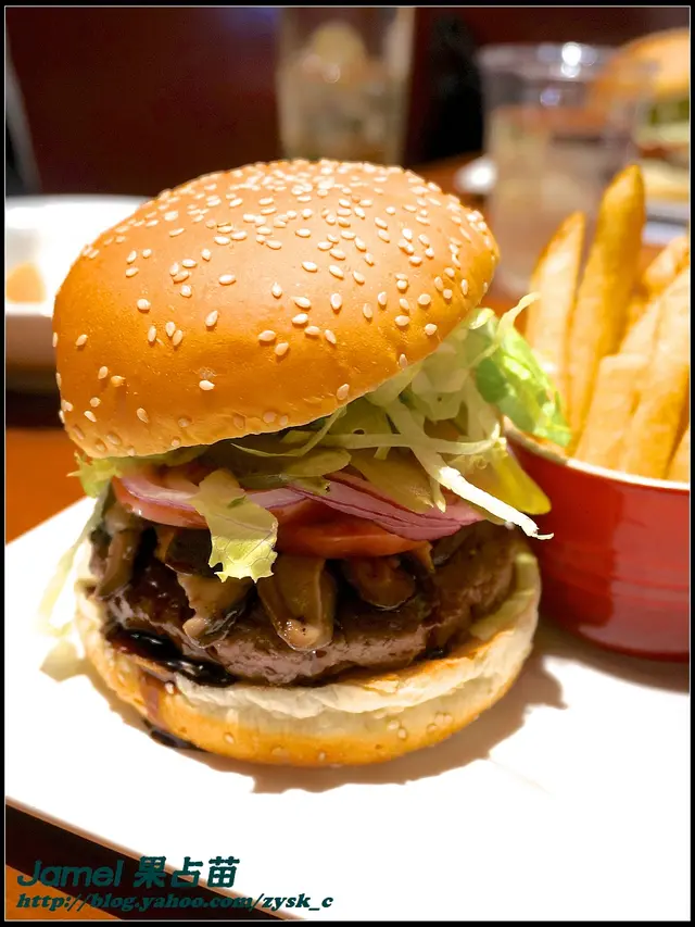 日式照燒香菇牛肉漢堡