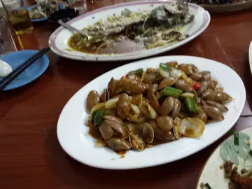 鼓召抄蜆，蒸魚