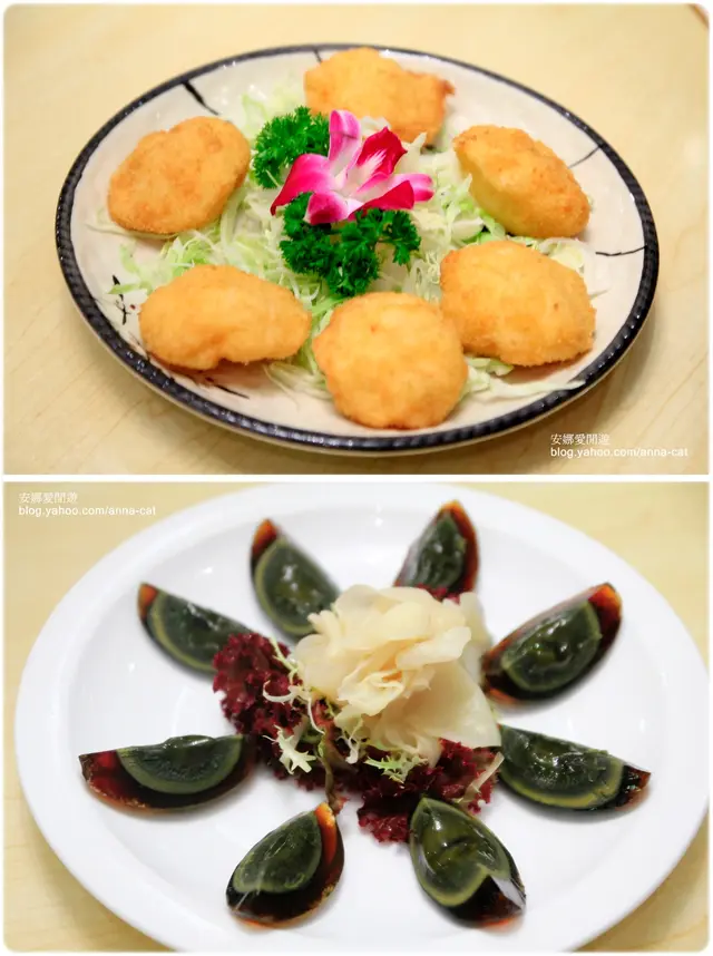 手打墨魚餅和子羗皮蛋