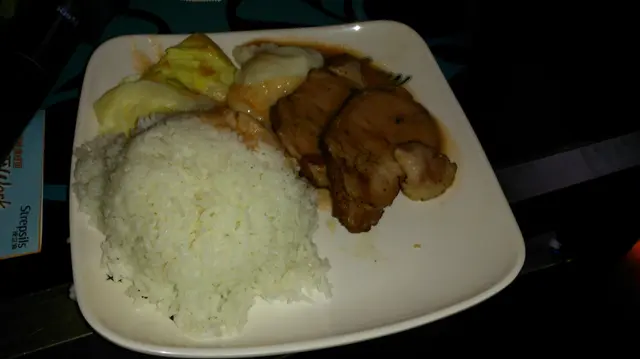 蒜蓉汁意式煙豬柳扒飯