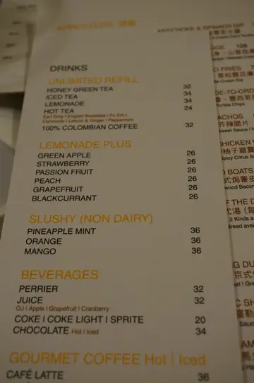 Drink list