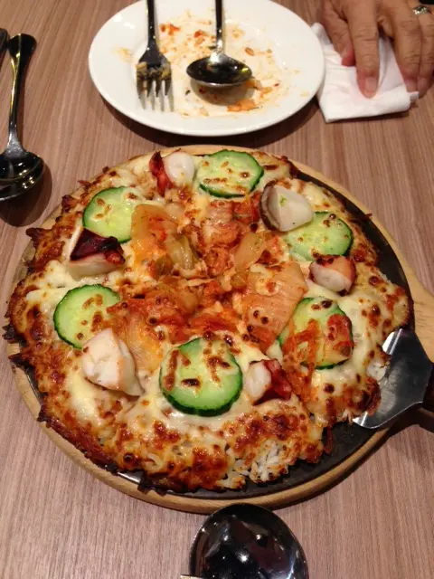 泡菜米pizza