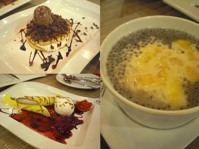 朱古力美式班戟、藍莓法式班戟、太子金露