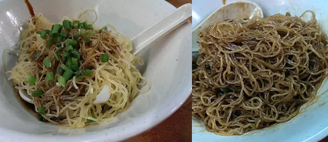 豉油味甘香帶甜,質地稠密,輕易地就可以粘在每一條麵上