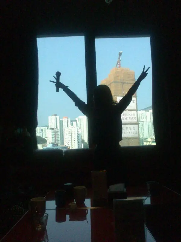 哈哈yeah@@拉開窗簾後竟可盡覽重建中觀塘的景觀!那是我xd