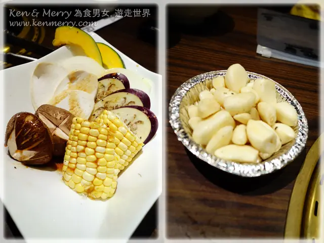 野菜盛合&麻油燒蒜粒