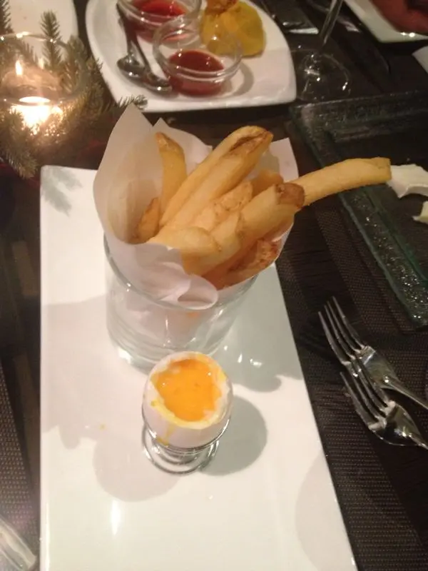 薯條＋黑松露温泉疍