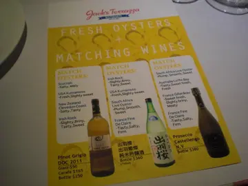 Fresh Oysters + Matching Wines