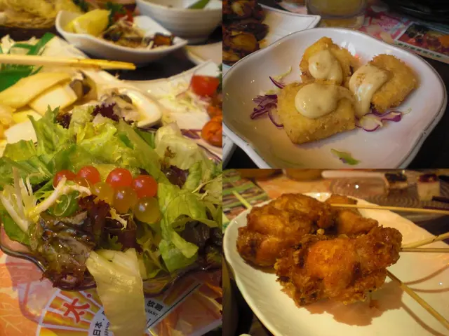 香芒醬爆珠沙律、關東銀蘿酥、香茅串串雞腿。