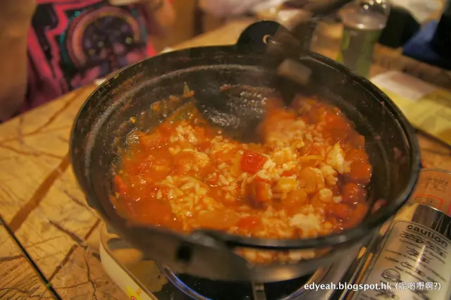 鮮茄蟹煲 配 珍珠米飯