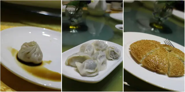 上湯小籠包、北京菜肉水餃、蔥花芝麻大餅