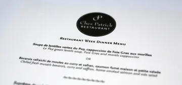 Chez Patrick in Restaurant Week