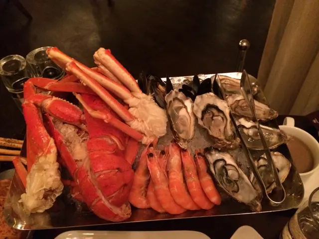 Chilled seafood platter