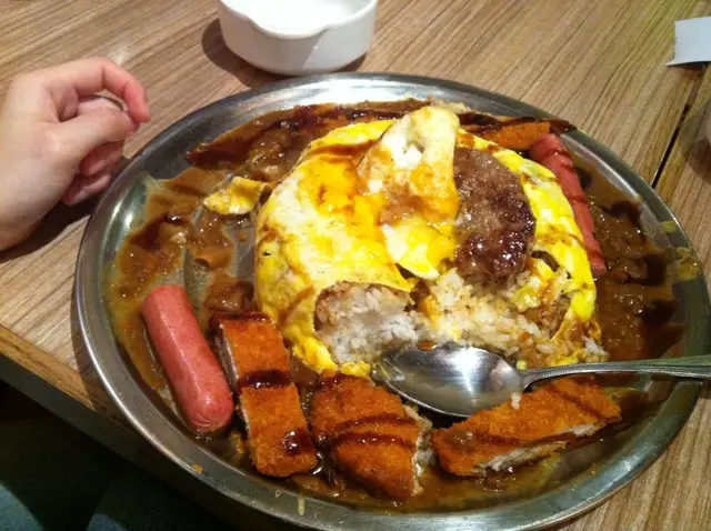 用手和羹作比例....