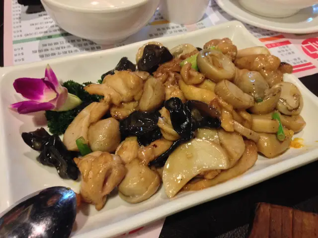 腰果野菌炒雞球