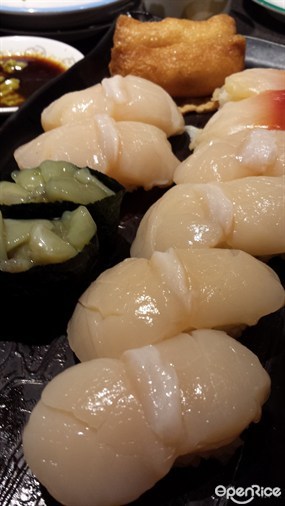 特大帆立貝壽司 - 旺角的元気寿司