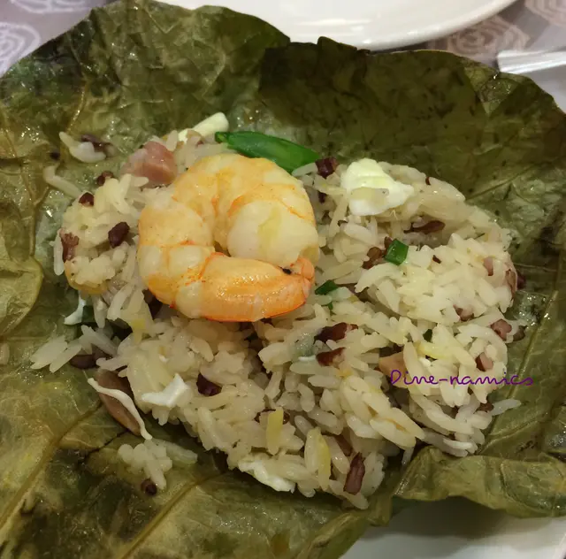 飄香鮮蝦荷葉飯