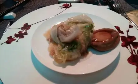 我最鐘意個蠔汁，非常惹味，鮑香四溢，這個師傅真係有功力。