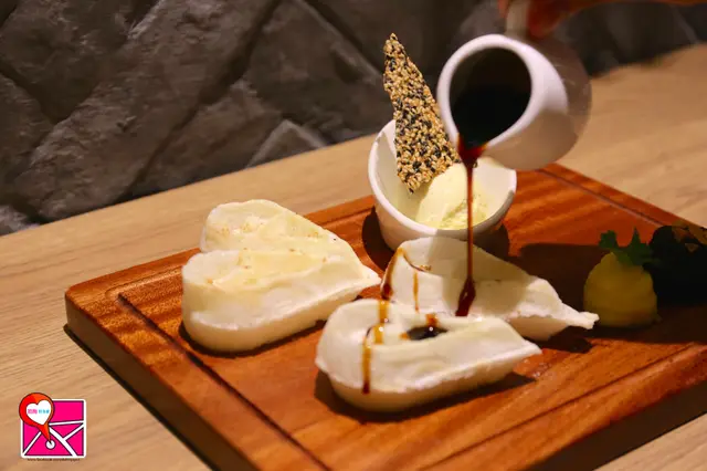 日式紅豆麻糬窩夫配雪糕