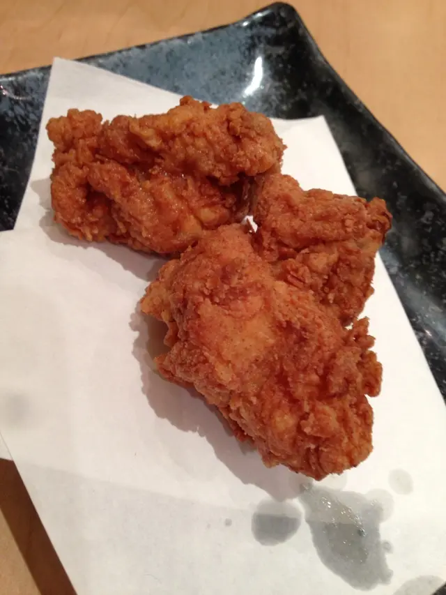 「日式炸雞」$15/2件，好硬好乾！