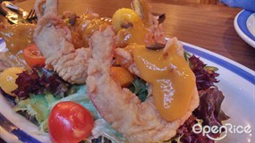 芒果脆蝦沙律 - 元朗的帝樂 - 德國餐廳