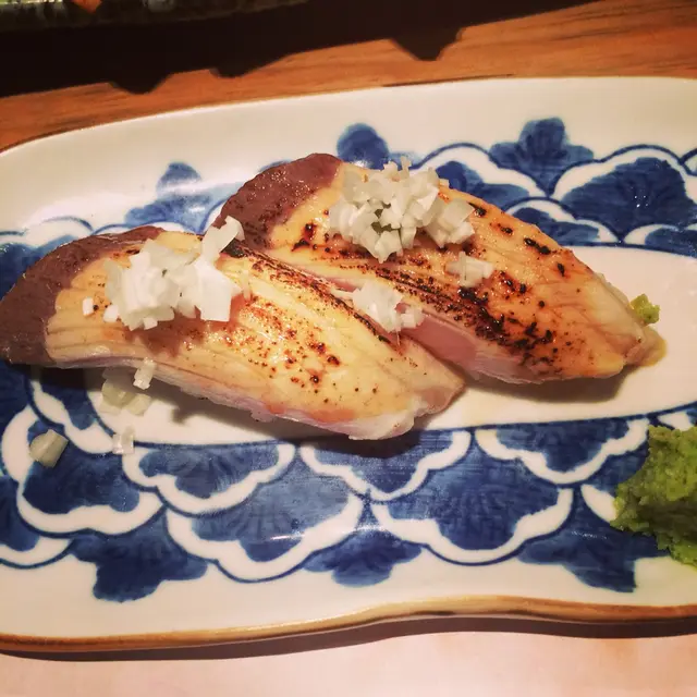 火炙白身魚壽司(柚子味)