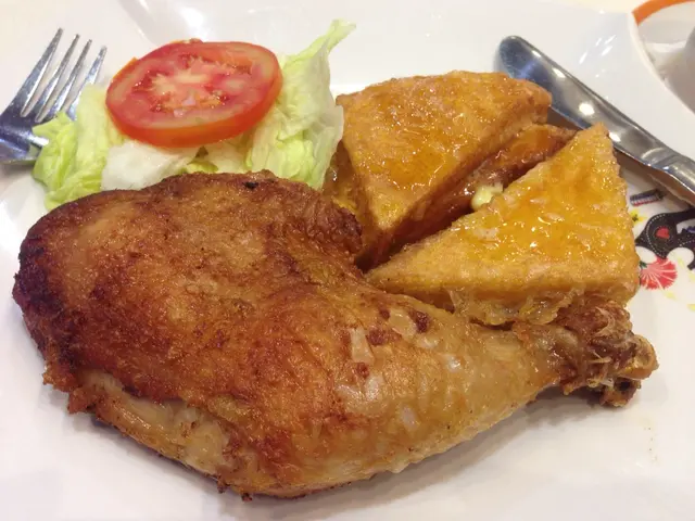 炸雞脾併西多士