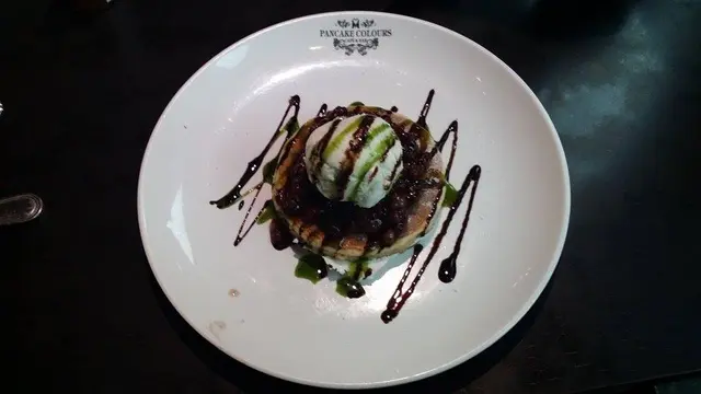 宇治抹茶紅豆美式班戟