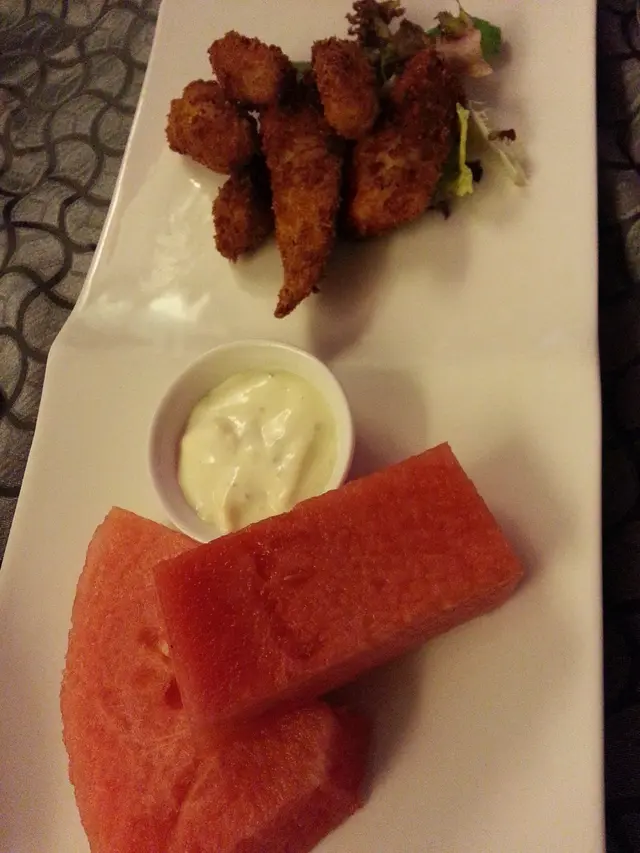 Deep Fried Sole Finger and Season Fruit Tartar Sauce