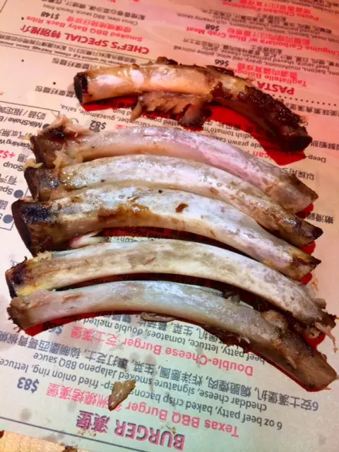 煙燻燒烤豬仔排骨 ($148)