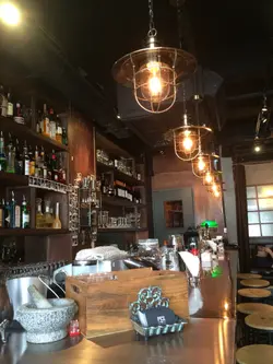 餐厅吧枱一角