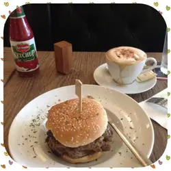 U.S. Prime Beef Patty Burger with Melted Parmesan and Cheddar Cheese stuffling