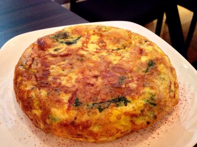 Parma ham and spinach tortilla