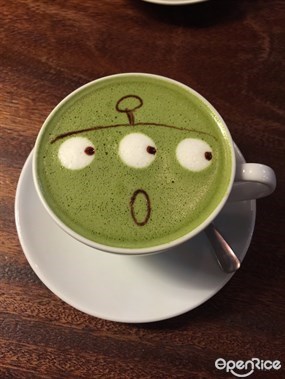 Green Tea Latte - 銅鑼灣的Cafe R&amp;C