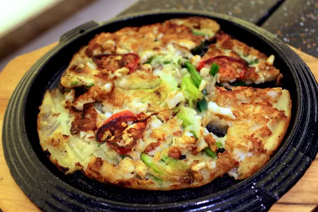 Seafood and Spring Onion Pancake