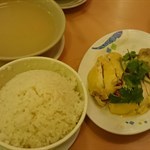 海南雞+雞油飯+中湯