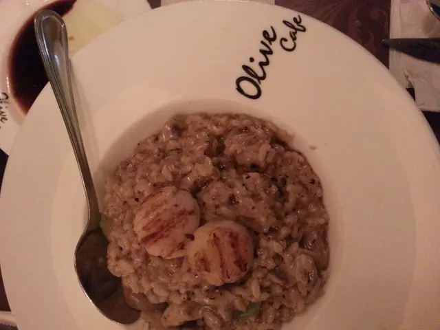 黑松露菌蟹肉帶子意大利飯